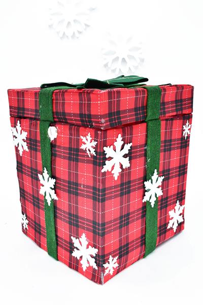 Waldern Premium Collection Müzikli Noel Babalı Hediye Kutusu Yılbaşı Dekoratif Süs