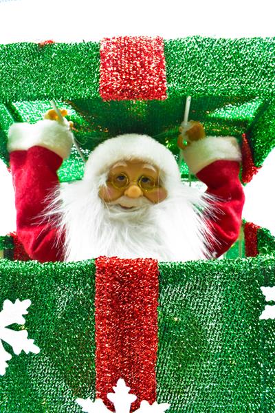 Waldern Premium Collection Müzikli Noel Babalı Hediye Kutusu Yılbaşı Dekoratif Süs