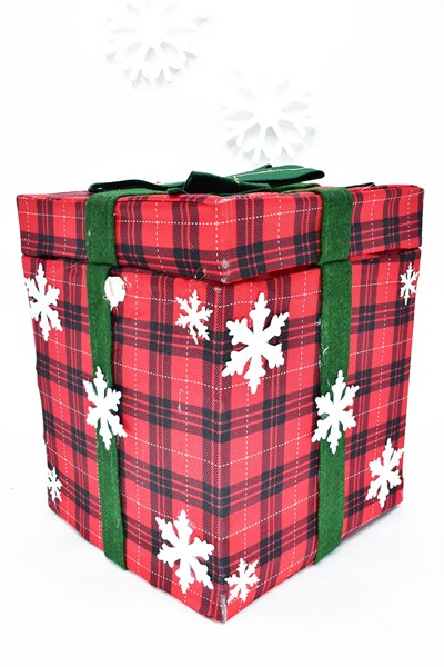 Waldern Premium Collection Müzikli Noel Babalı Hediye Kutusu Yılbaşı Dekoratif Süs
