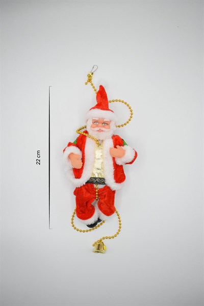 Waldern Premium Collection Tırmanan Pilli Müzikli Noel Baba Yılbaşı Süs