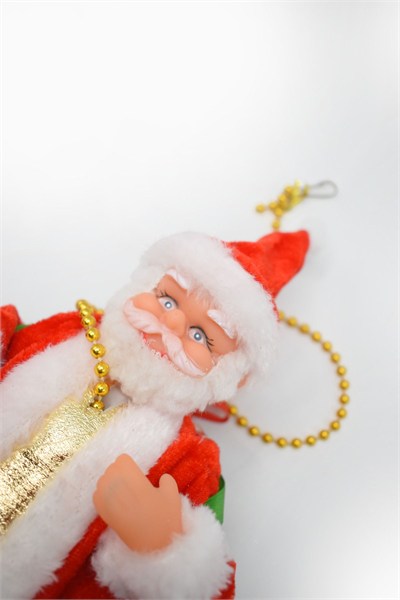 Waldern Premium Collection Tırmanan Pilli Müzikli Noel Baba Yılbaşı Süs