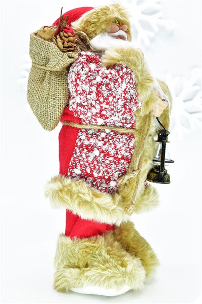 Waldern Premium Luxury Noel Baba Santa 30 Cm Yılbaşı Dekoratif Süs