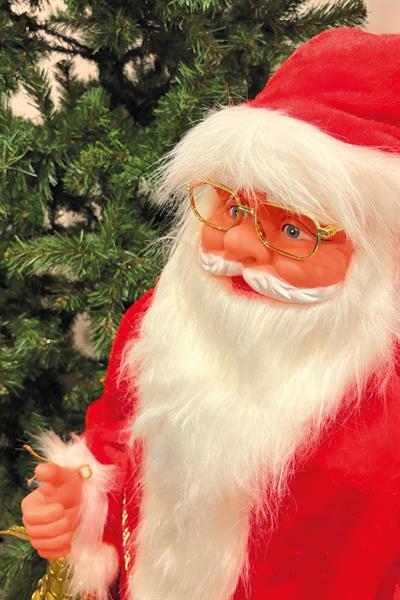 Waldern Yılbaşı 120cm Hareketli Noel Baba Şarkı Söyler Büyük Boy