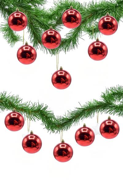 Waldern Yılbaşı Çam Ağacı 12li Cici Top 3cm Yılbaşı Süs