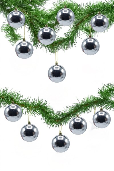 Waldern Yılbaşı Çam Ağacı 12li Cici Top 3cm Yılbaşı Süs