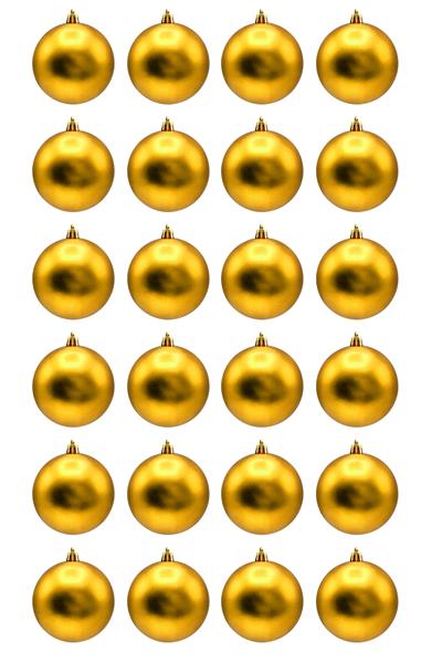 Waldern Yılbaşı Çam Ağacı Süsü Gold Mat 4 Cm Cici Top