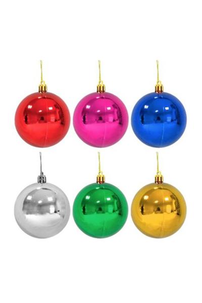 Waldern Yılbaşı Çam Ağacı Süsü Karışık 6 Cm 6lı Cicitop