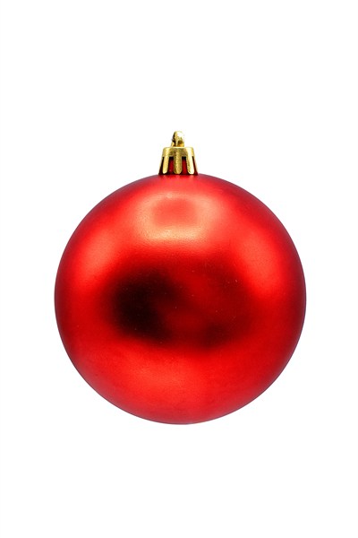 Waldern Yılbaşı Çam Ağacı Süsü Kırmızı 8 Cm Mat 6lı Cici Top Mat Kırmızı
