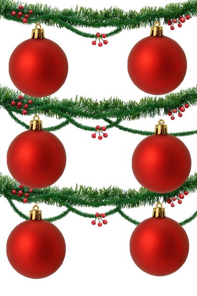 Waldern Yılbaşı Çam Ağacı Süsü Mat 6 Cm 6lı Cicitop