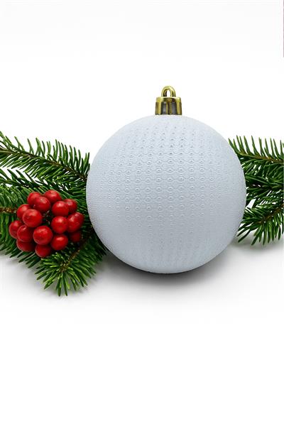 Waldern Yılbaşı Çam Ağacı Süsü Mix 8 Cm Figürlü Mat 6lı Cici Top