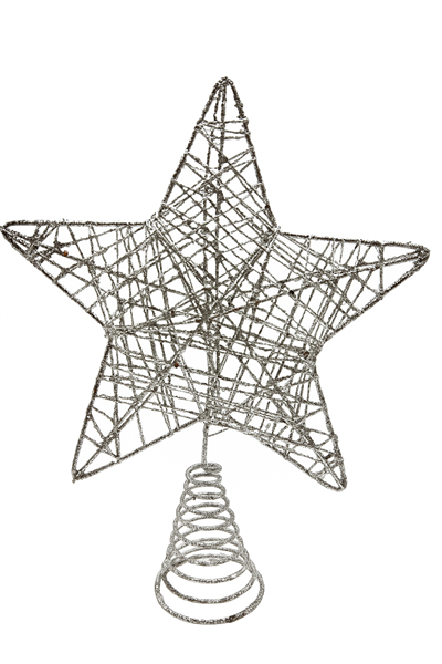 Waldern Yılbaşı Çam Ağacı Yıldız Tepeliği Gümüş