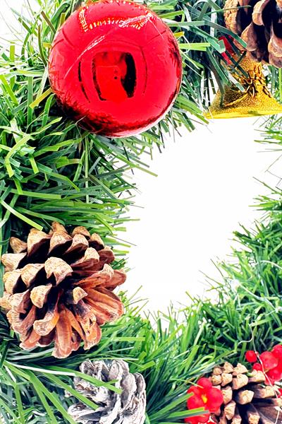 Waldern Yılbaşı Kapı Süsü 24 cm Dekoratif Yılbaşı Süsü