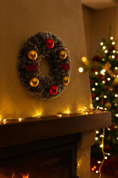 Waldern Yılbaşı Kapı Süsü 45 cm Dekoratif Yılbaşı Süsü