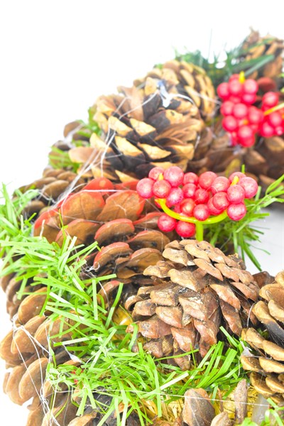 Waldern Yılbaşı Kapı Süsü Kapı Çelengi Doğal Kapı Süsü Yılbaşı Dekorasyon