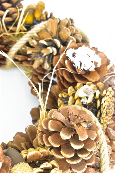 Waldern Yılbaşı Kapı Süsü Kapı Çelengi Doğal Kapı Süsü Yılbaşı Dekorasyon