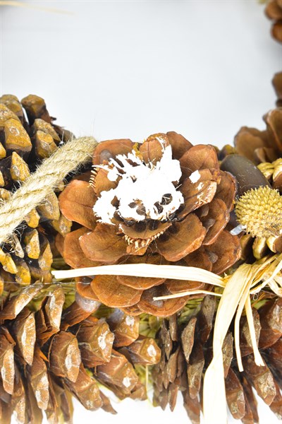 Waldern Yılbaşı Kapı Süsü Kapı Çelengi Doğal Kapı Süsü Yılbaşı Dekorasyon