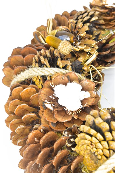 Waldern Yılbaşı Kapı Süsü Kapı Çelengi Doğal Kapı Süsü Yılbaşı Dekorasyon