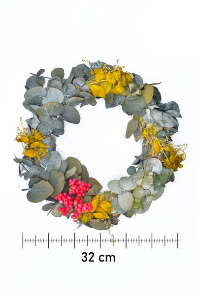 Waldern Yılbaşı Kapı Süsü Kapı Çelengi Doğal Kapı Süsü Yılbaşı Dekorasyon