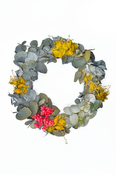 Waldern Yılbaşı Kapı Süsü Kapı Çelengi Doğal Kapı Süsü Yılbaşı Dekorasyon