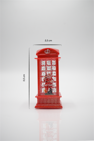 Waldern Yılbaşı Temalı Işıklı Figürlü Dekoratif Kare Fener (1 Adet)