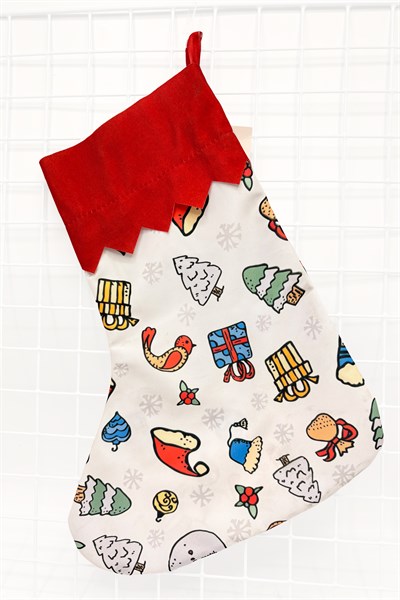 Waldern Yılbaşı Yeni Model Renkli Figürlü Çorap