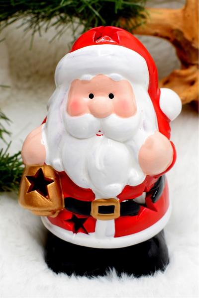 Yılbaş Temalı Noel Mumluk Yılbaşı Süsü 14cm