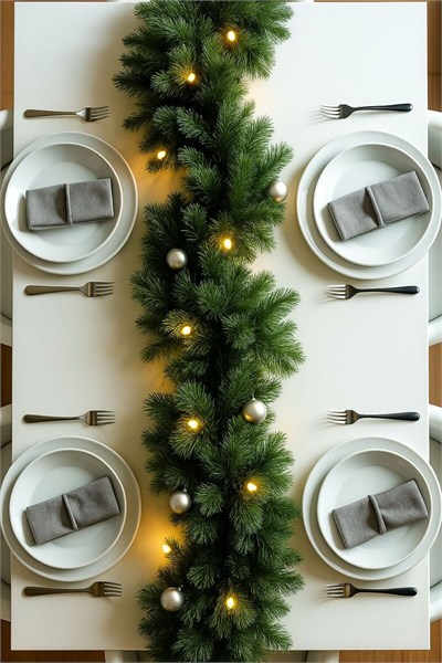 Yılbaşı 160 Cm Büyük Boy Çam Garland Işıklı Set Led
