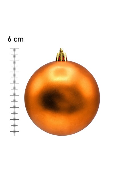 Yılbaşı 6lı Cici Top 5cm Mat Yılbaşı Süsü