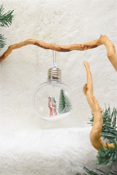 Yılbaşı Ağaç Santa Claus Işıklı Ampul Süs