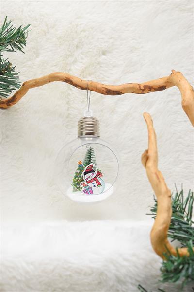 Yılbaşı Ağaç Santa Claus Işıklı Ampul Süs