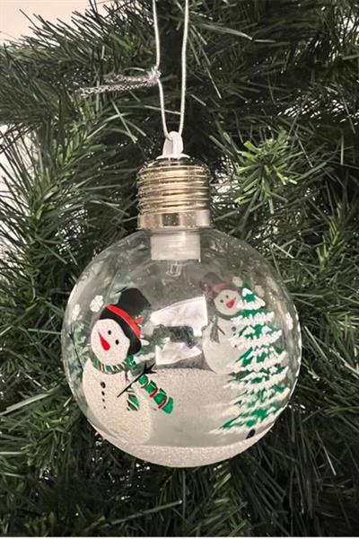 Yılbaşı Ağaç Santa Claus Işıklı Ampul Süs