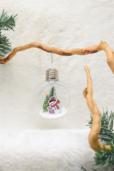 Yılbaşı Ağaç Santa Claus Işıklı Ampul Süs