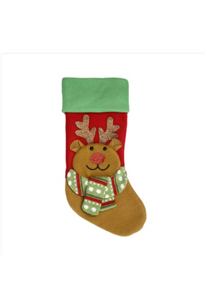 Yılbaşı Çam Ağacı Çorabı 30 cm Mix (1 ADET)