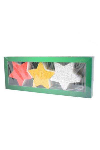 Yılbaşı Çam Ağacı Simli Yıldız Süsü 12li