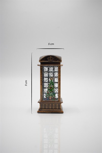 Yılbaşı Temalı Işıklı Geyik Figürlü Dekoratif Fener