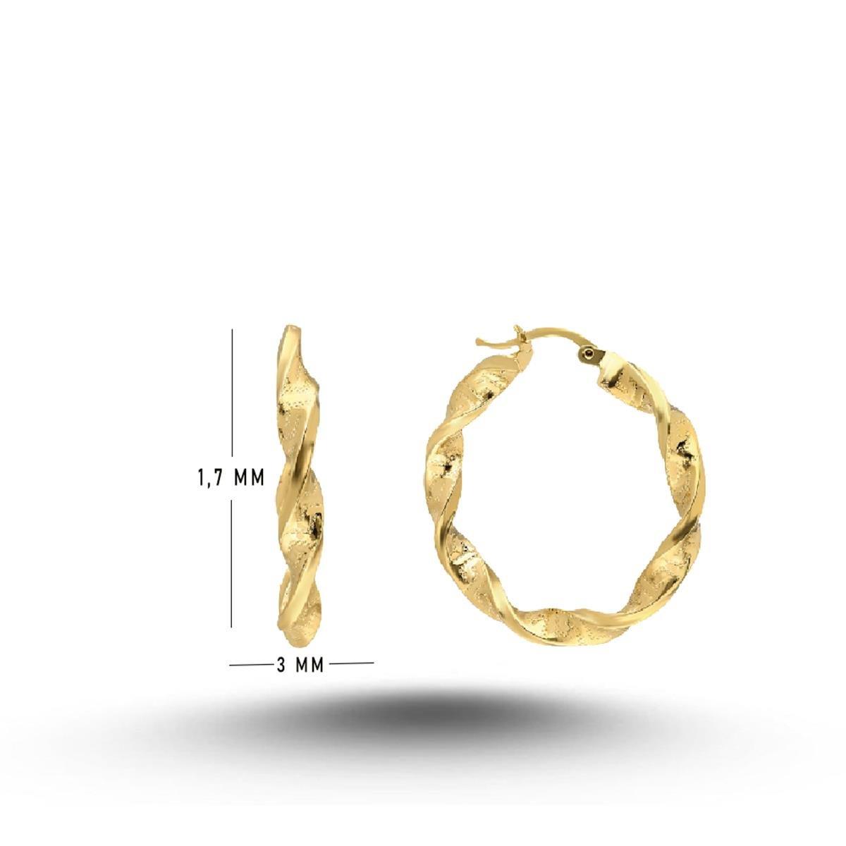 1,7 CM BURGU HALKA KÜPE