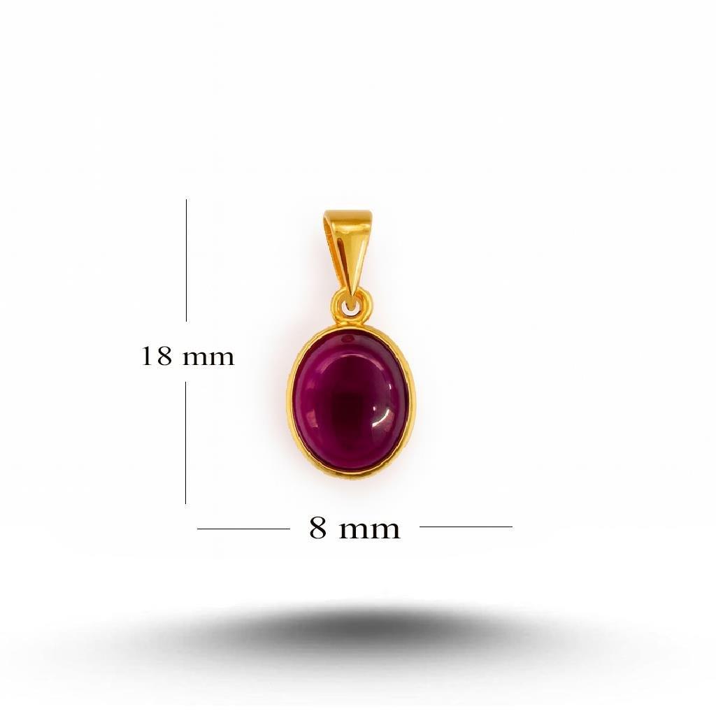 Kadın Gümüş Kolye 925 Ayar Elişi Doğal Garnet Taşı kolye