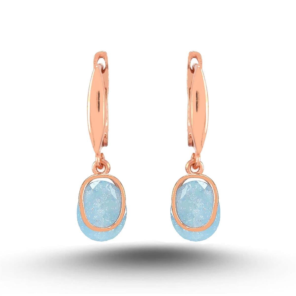SALLANTILI OVAL TAŞLI KÜPE