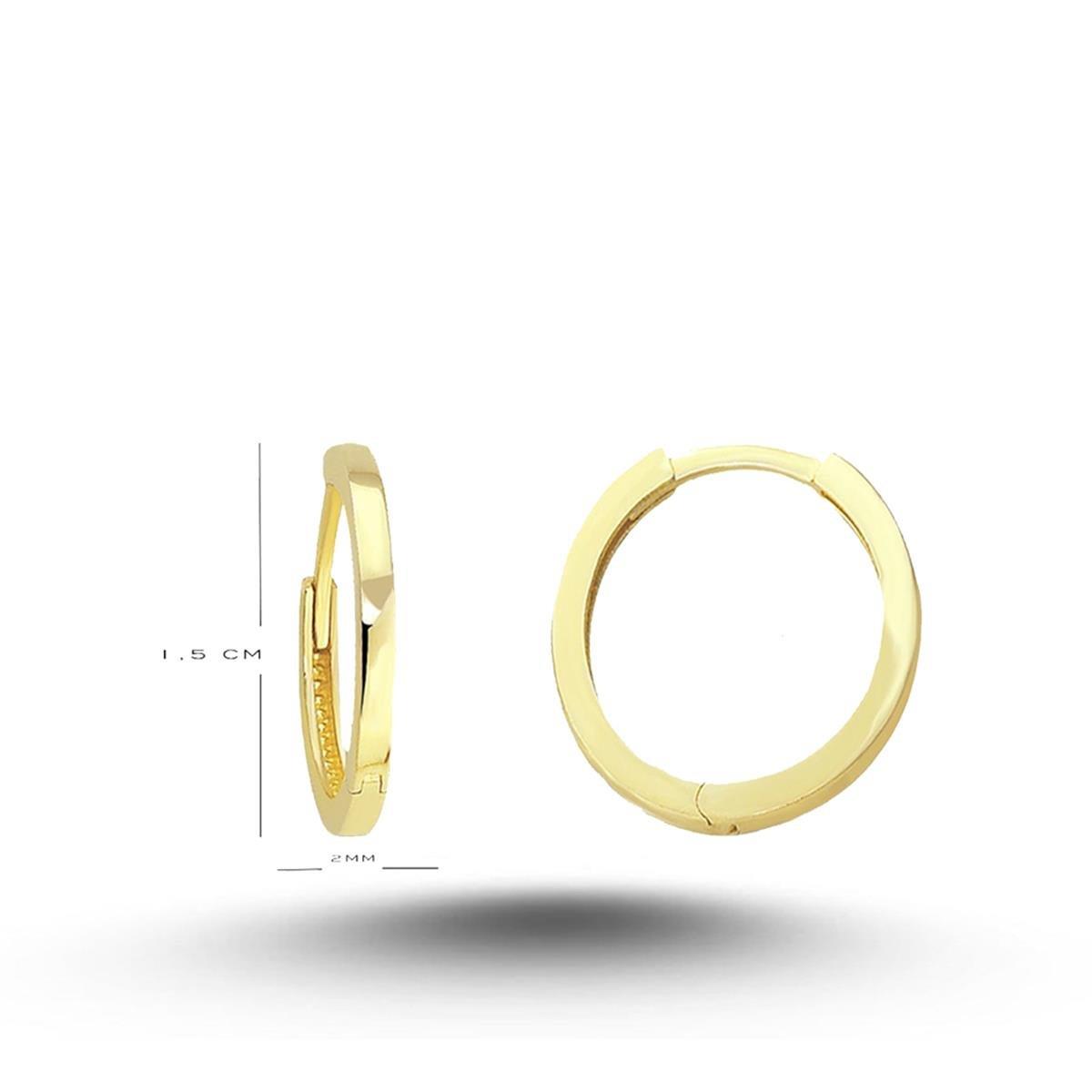 TAŞSIZ HAGİ KÜPE 1,5CM
