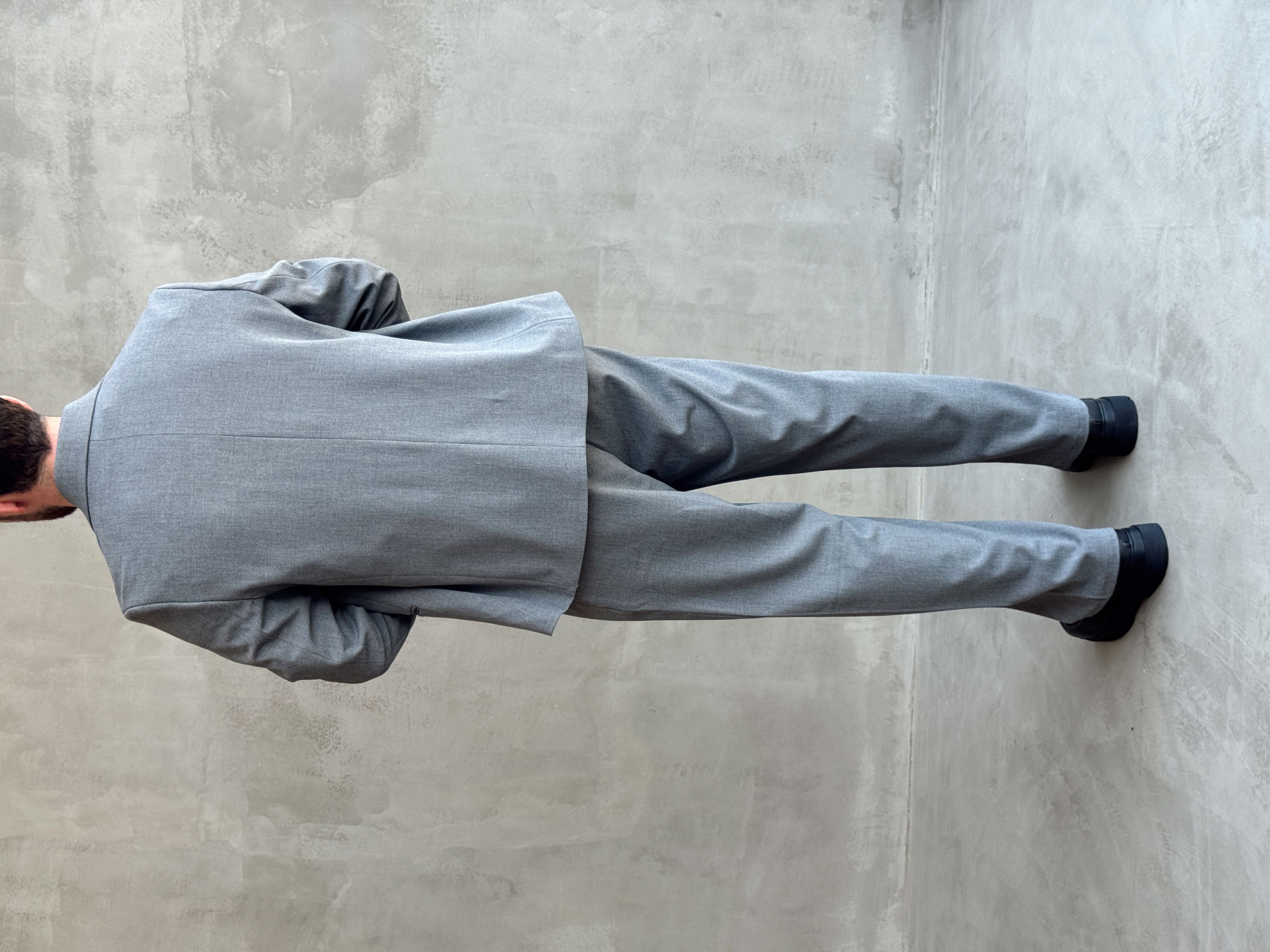 Erkek Business Collection Oversize Kalıp Kruvaze Model Takım Elbise-Antrasit(E1776)