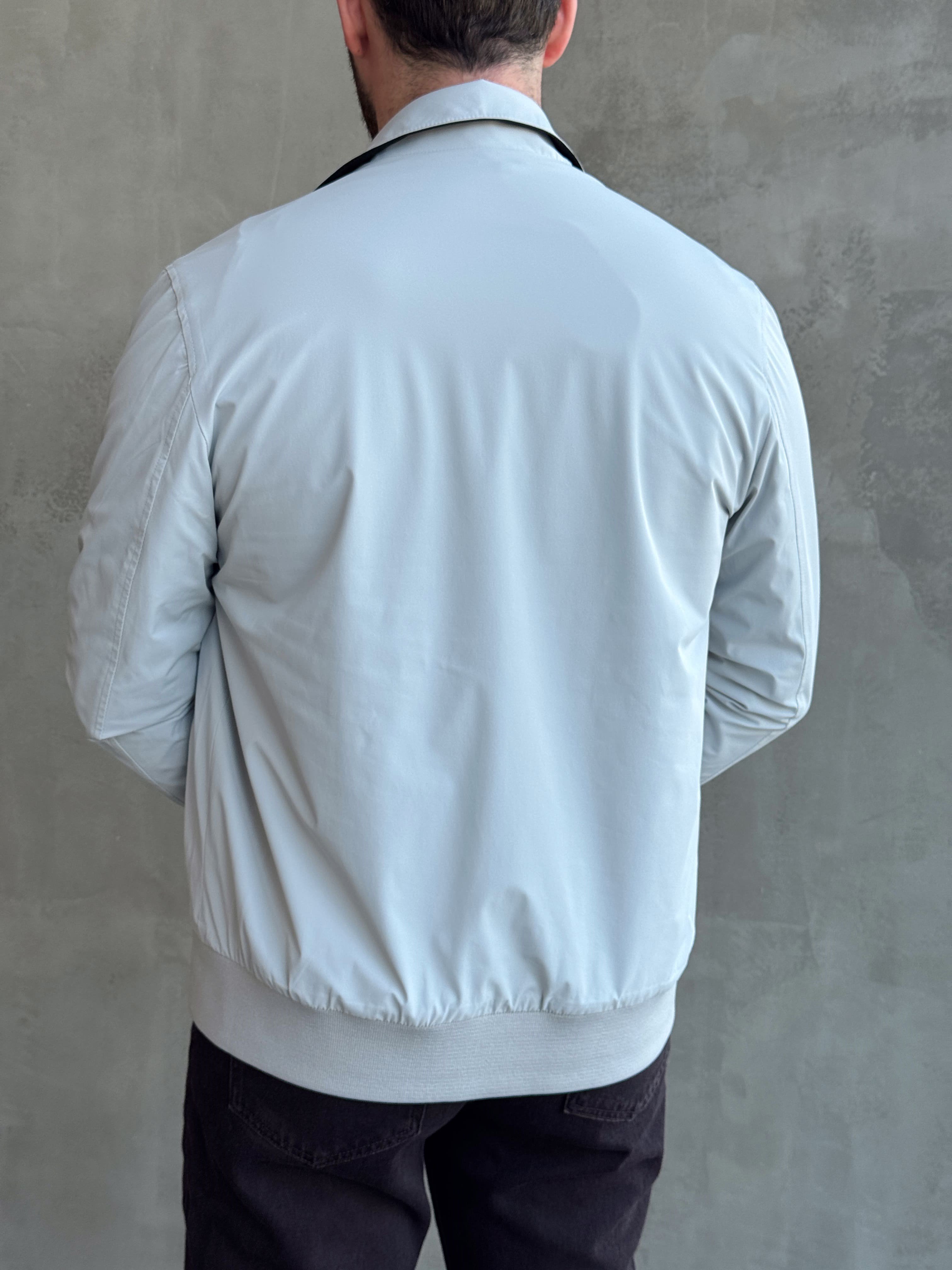 Erkek Business Collection Regular Fit Cep Detay Çift Taraflı Dokuma Ceket-Siyah/Gri(E1813)