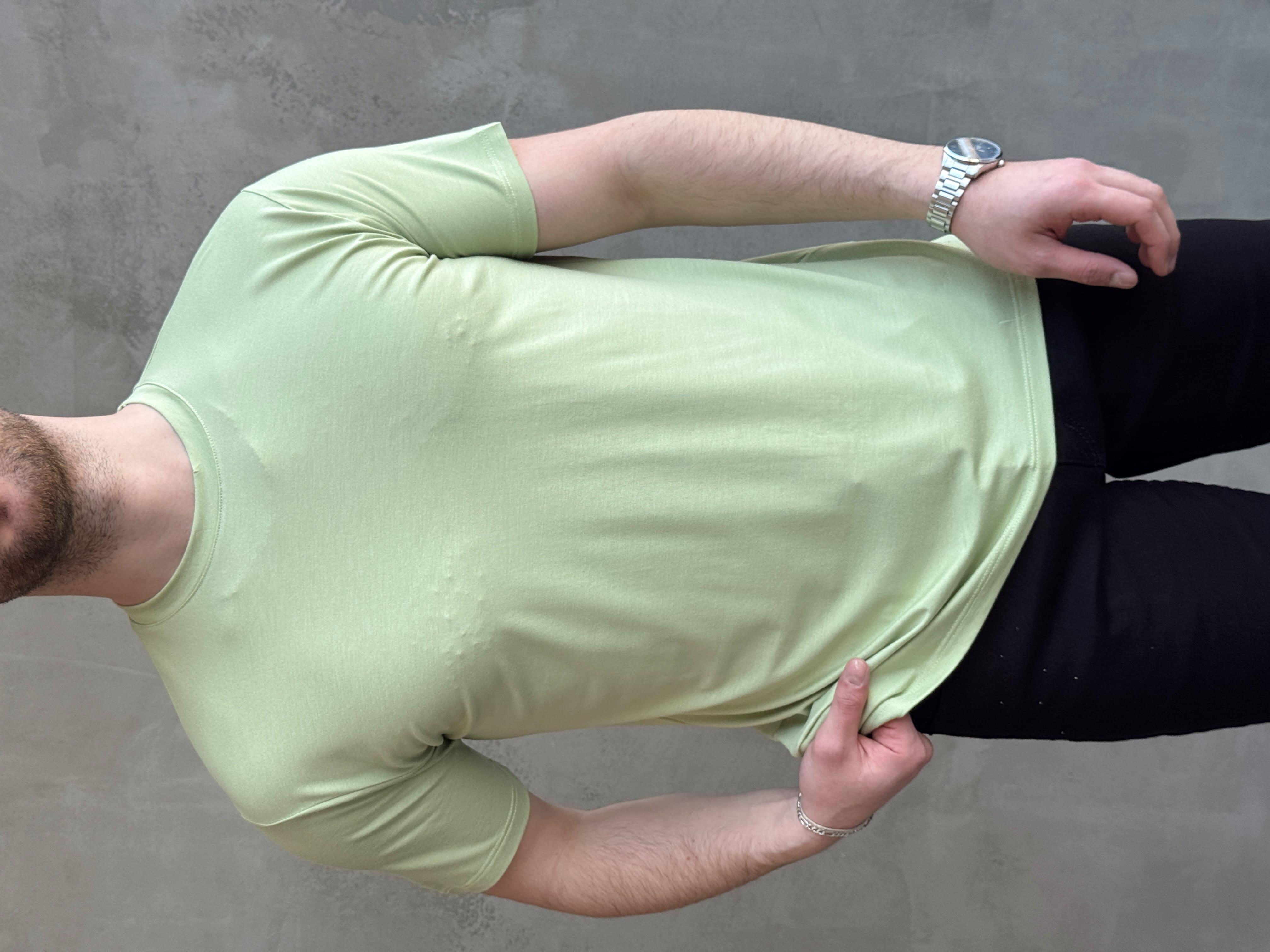 Erkek Ketench Özel Üretim Regular Kalıp Bisiklet Yaka Basic T-Shirt-Mint(E1685)Ketench