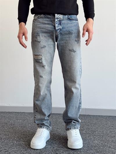 Erkek Baggy Rahat Kalıp Kot Pantolon Jeans-Bakır(E1005) TD:600