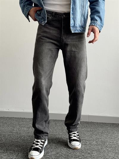 Erkek Baggy Rahat Kalıp Kot Pantolon Jean-Küf(E1005) TD:204-1
