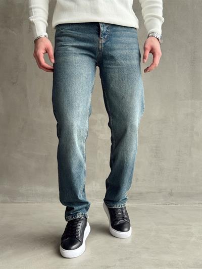 Erkek Baggy Rahat Kalıp Kot Pantolon Jeans-Retro(E1005) TD:973