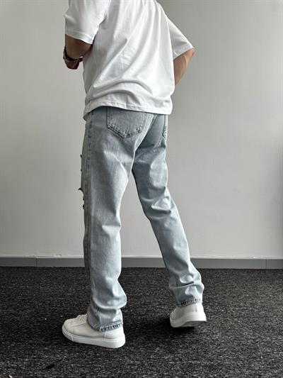 Erkek Baggy Rahat Kalıp Kot Pantolon Jean-Yırtık(E1005) TD:480