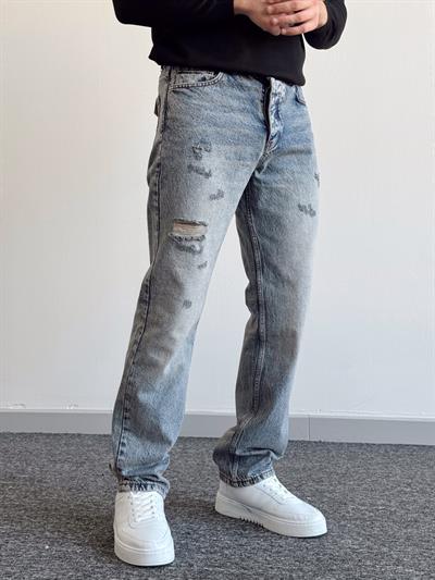 Erkek Baggy Rahat Kalıp Kot Pantolon Jeans-Bakır(E1005) TD:600
