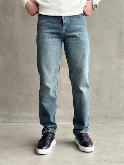 Erkek Baggy Rahat Kalıp Kot Pantolon Jeans-Retro(E1005) TD:973