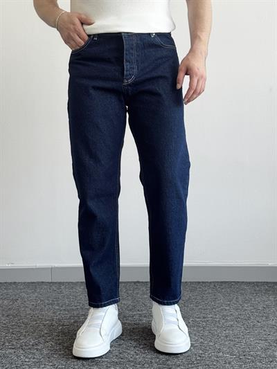 Erkek Boyfrend Rahat Regular Jeans-Lacivert(E1002) TD:812