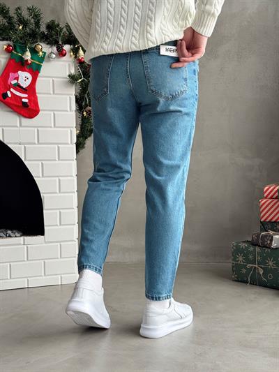Erkek Boyfrend Rahat Regular Jeans-Retro(E1002) TD: